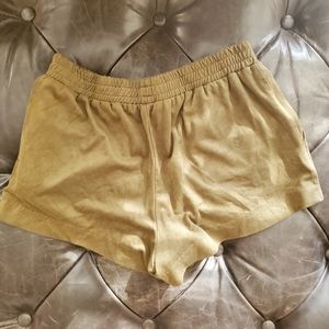 Forever 21 faux suede shorts khaki tan brown